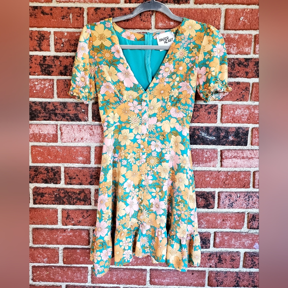 Paper Heart Floral Dress